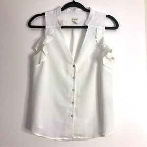 Sleeveless White H&M Blouse